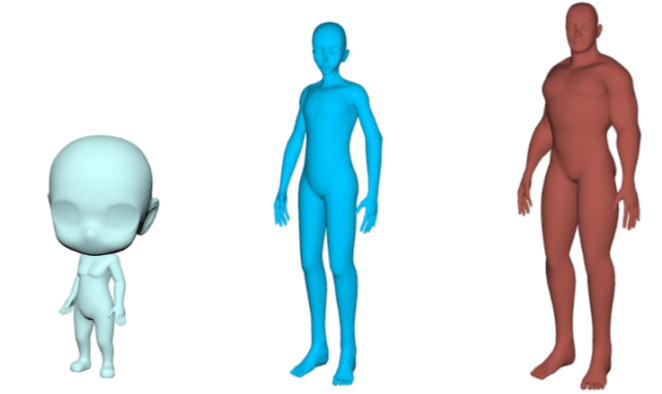 3 humans