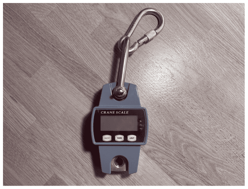 Crane scale measurement for planche training