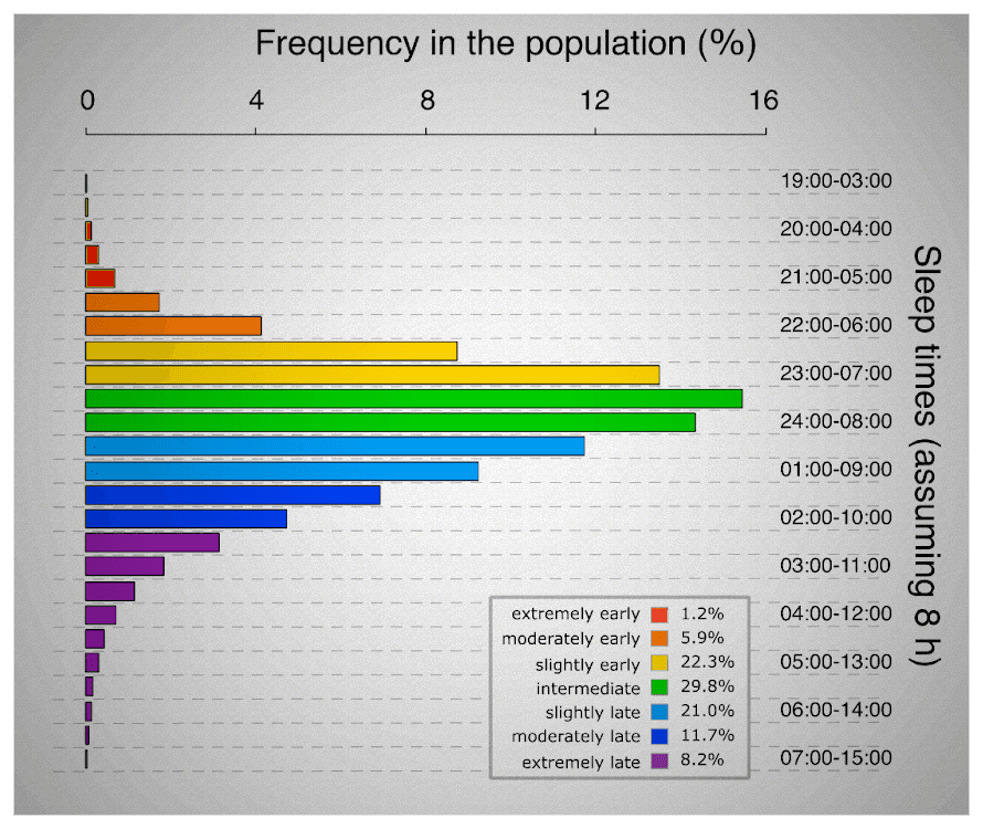 sleep chronotypes