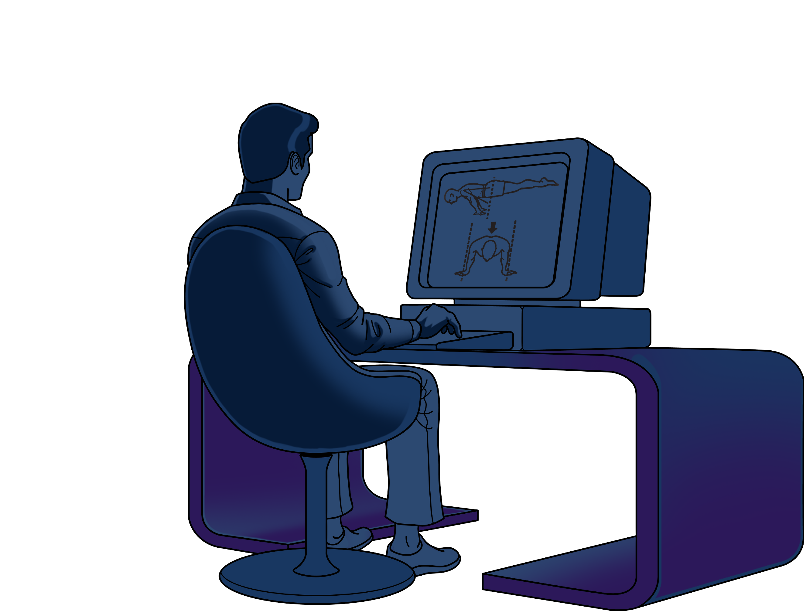 person at computer
